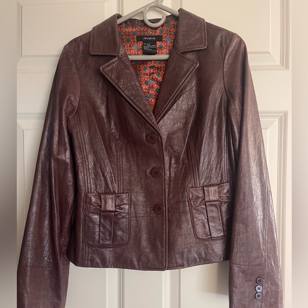 Arden B Leather Blazer Jacket